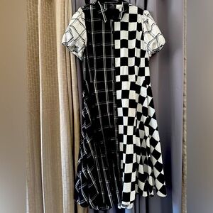 Christopher John Rogers checkerboard dress